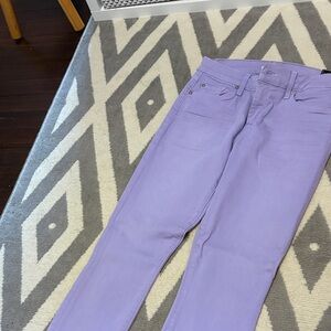 Women’s Lavender Slim Jeans seven for all manking nwt 27